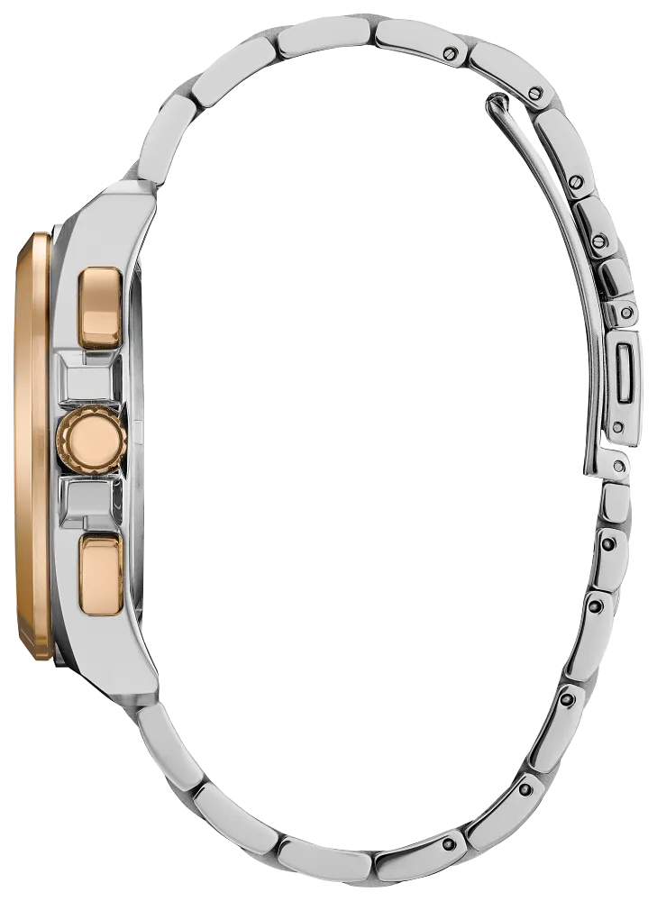 Citizen CA4516-59A Men ECO WR100 SS Bracelet Rose-Gold Silver