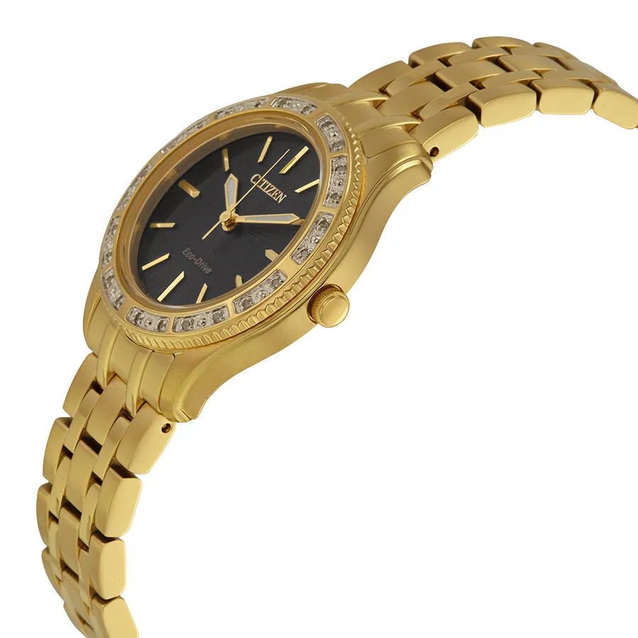 Citizen Carina Black Dial Ladies Watch EM0242-51E
