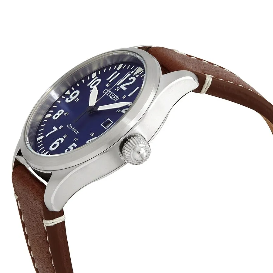 Citizen Chandler Military Eco-Drive Blue Dial Men's Watch BM6838-17L