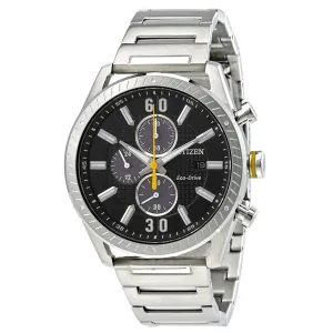 Citizen CTO Black Dial Men's Chronograph Eco-Drive Watch CA0660-54E