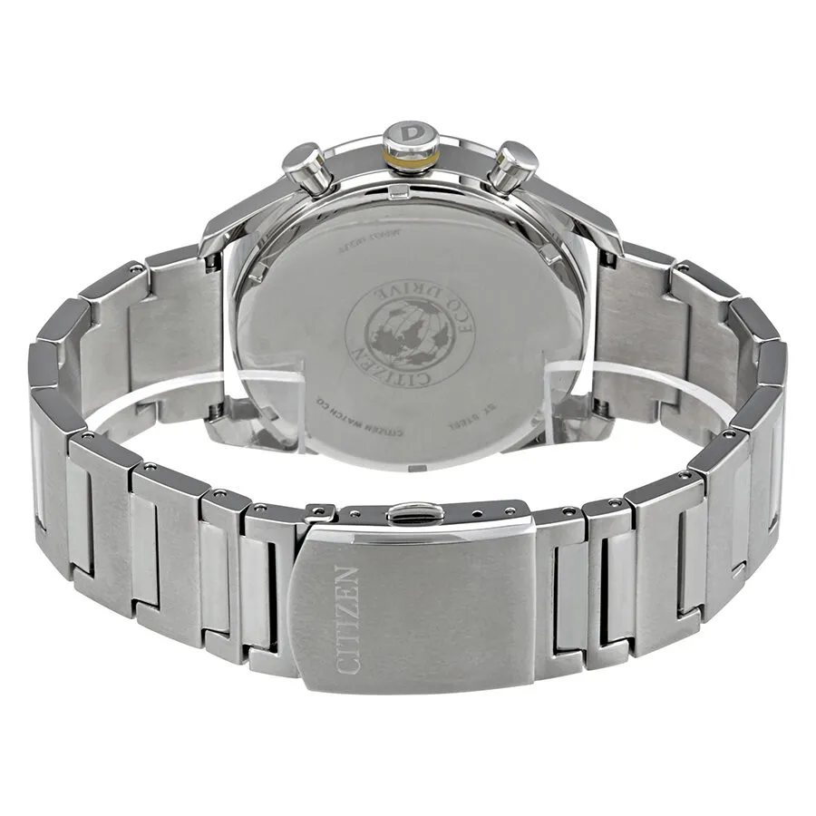 Citizen CTO Black Dial Men's Chronograph Eco-Drive Watch CA0660-54E