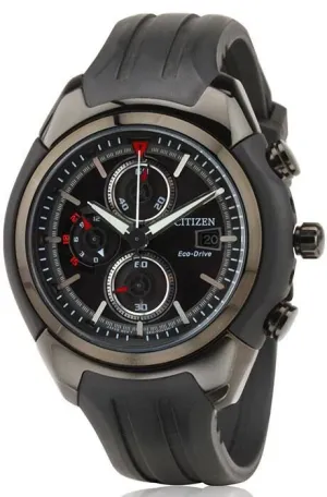 Citizen Eco Drive Chronograph Black Dial Men's Watch CA0285-01E