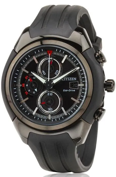Citizen Eco Drive Chronograph Black Dial Men's Watch CA0285-01E