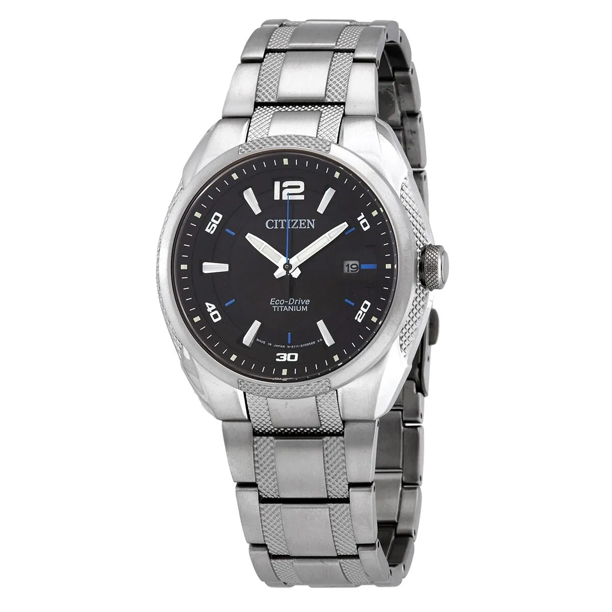 Citizen Eco-Drive Titanium Black Dial Men's Watch BM6901-55E