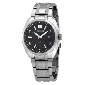 Citizen Eco-Drive Titanium Black Dial Men's Watch BM6901-55E
