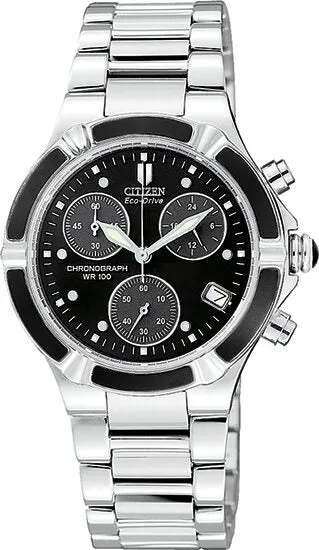 Citizen Ladies Stainless Steel Eco-Drive Riva Chronograph Watch FB1030-59E