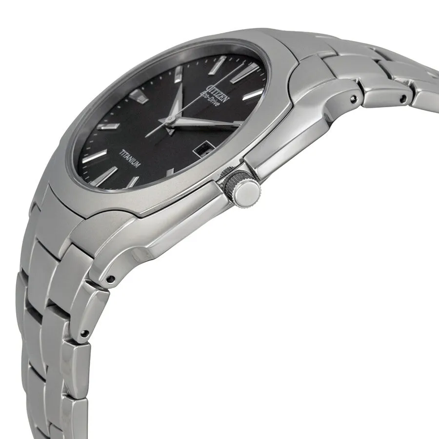 Citizen Men's Eco Drive Black Dial Titanium Watch BM6560-54H