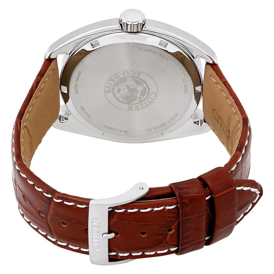 Citizen Paradex Eco-Drive Blue Dial Brown Leather Men's Watch BU4010-05L