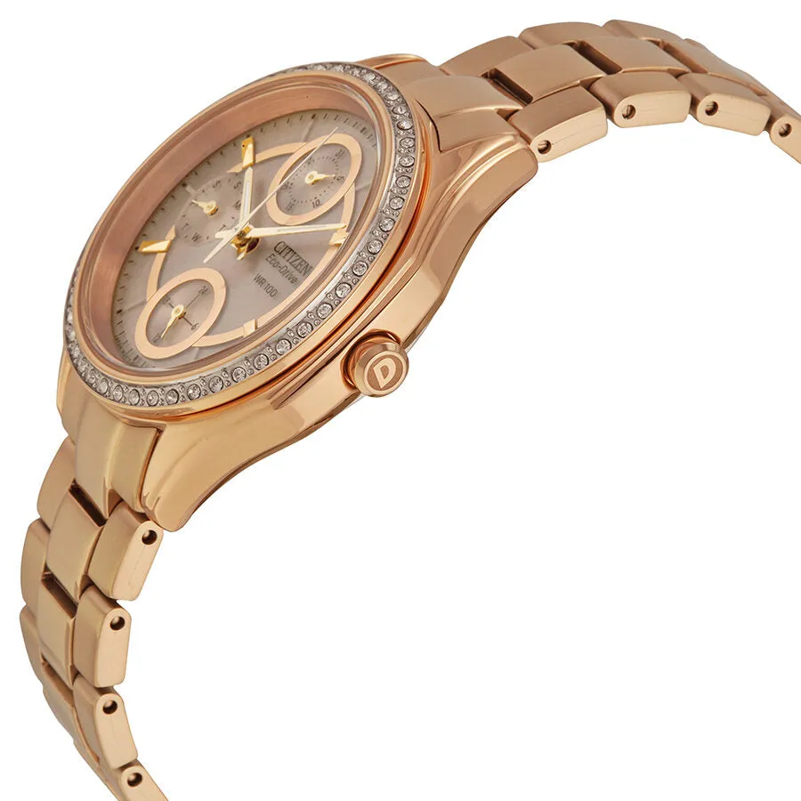 Citizen POV Eco-Drive Champagne Dial Ladies Watch FD1063-57X