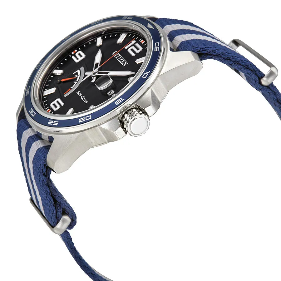 Citizen PRT Eco-Drive Power Reserve Black Dial Men's Watch AW7038-04L