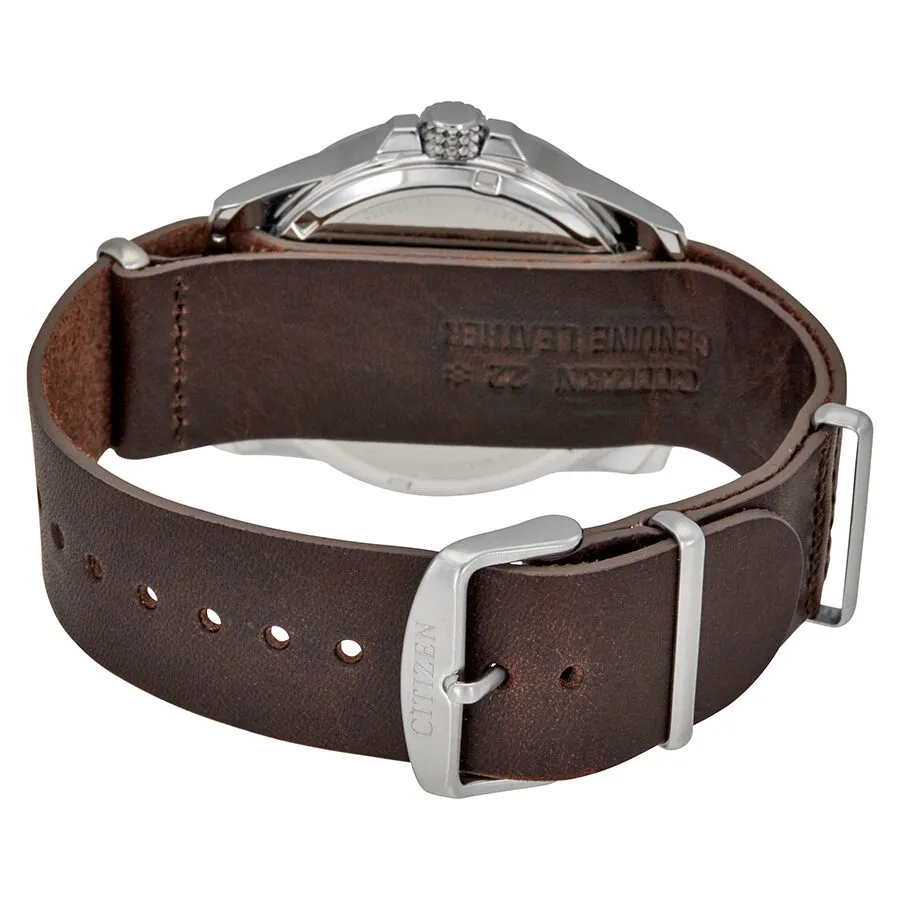 Citizen PRT Taupe Dial Brown Leather Men's Watch AW7039-01H