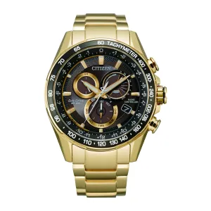 Citizen Watch with 43MM Brown Round Dial and Stainless Steel Bracelet. CB5912-50E