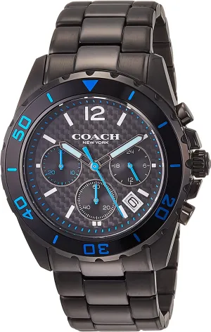 Coach Kent Chronograph Black & Blue Men's Watch 14602562