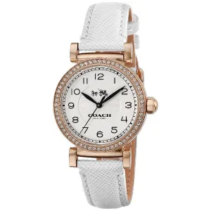 Coach Madison White Leather Strap Women's Watch 14502401