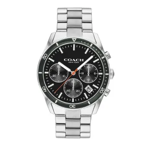 Coach Thompson Silver Black Dial Sports Men's Watch 14602385