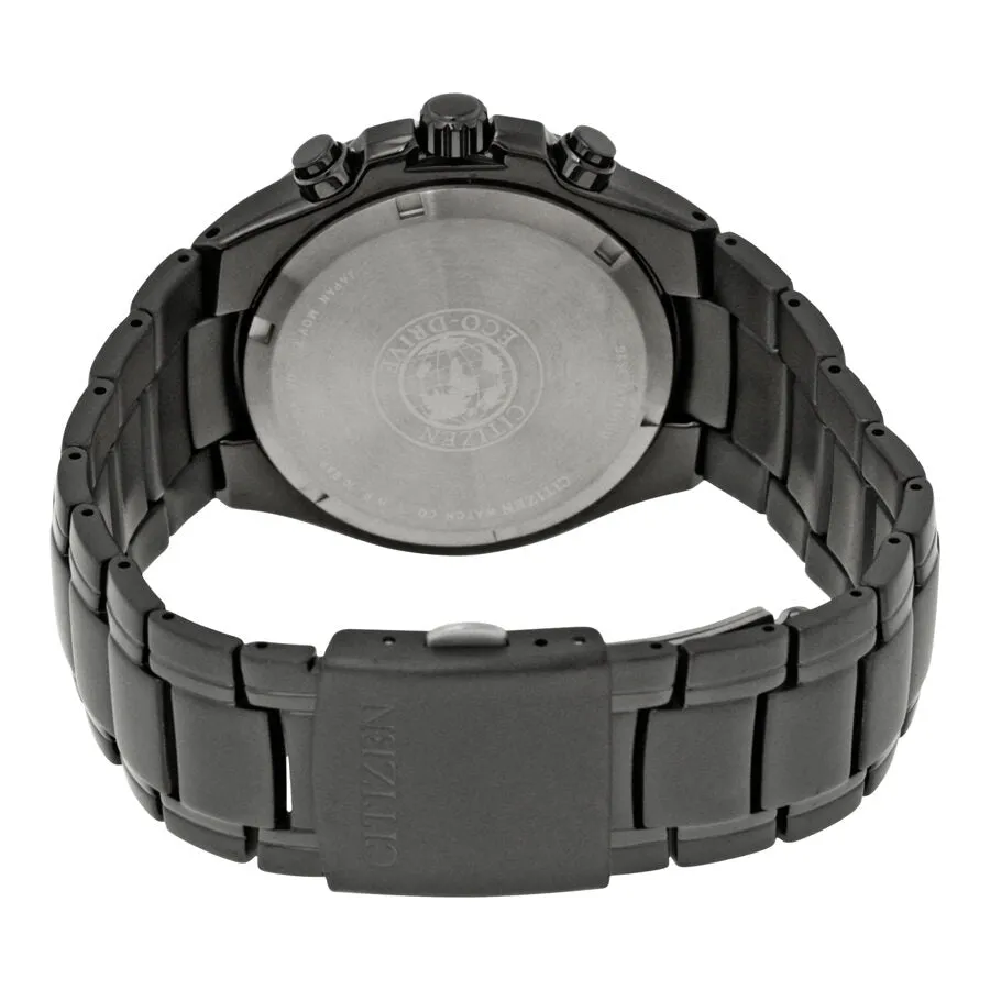 Ctizen Eco Drive Chronograph Black Dial Titanium Men's Watch CA0265-59E