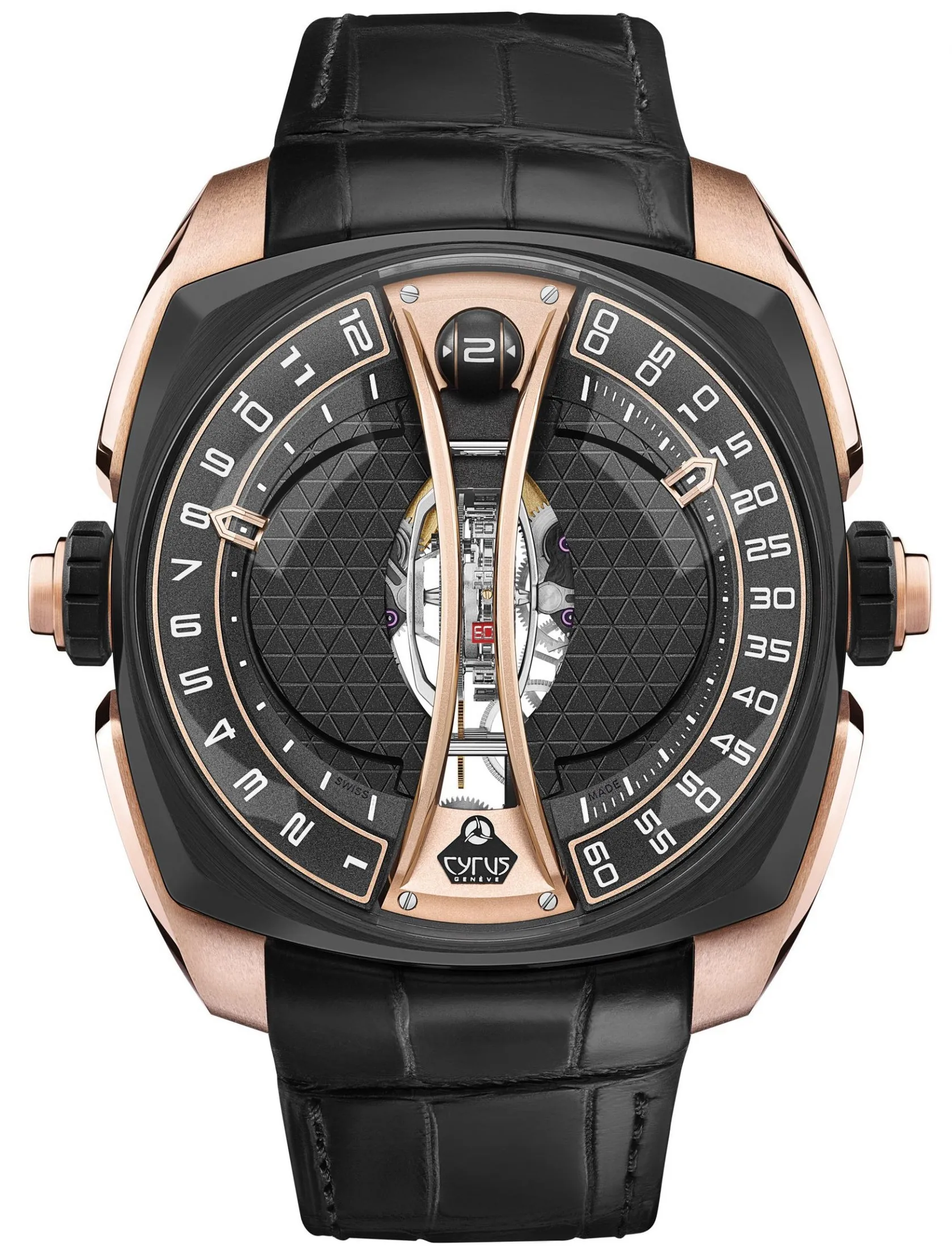 CYR Watch Klepcys Vertical Tourbillon Rose Gold Black DLC Titanium Limited Edition