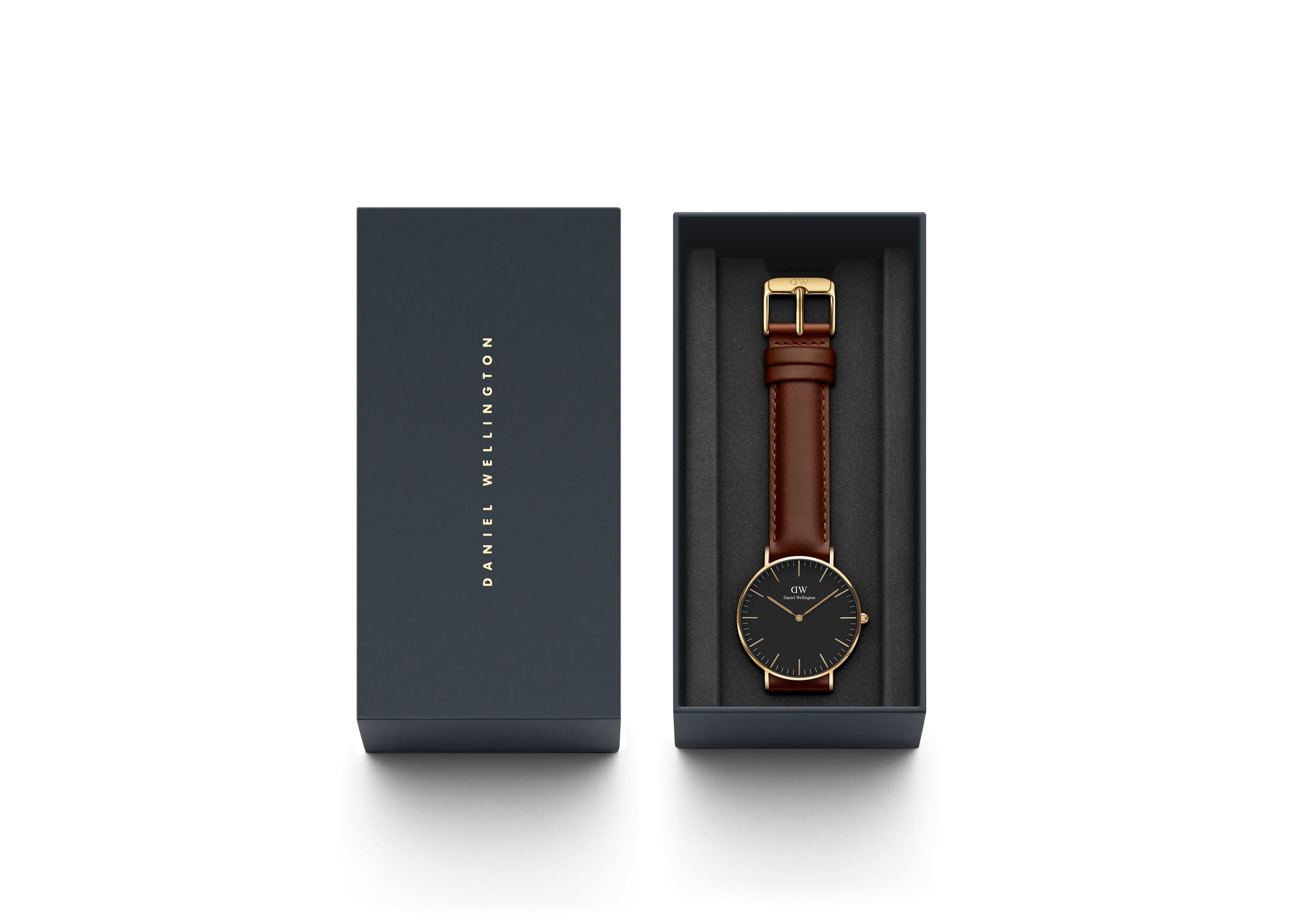 Daniel Wellington Black Dial Unisex Analogue Watch - DW00100545
