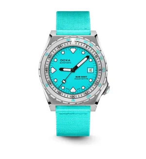 DOXA Sub 600T Aquamarine Nato Stainless Steel Sandblasted - 862.10.241.25-N