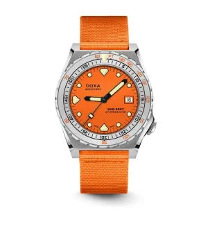 DOXA Sub 600T Professional Nato Orange Stainless Steel Sandblasted - 862.10.351.21-N
