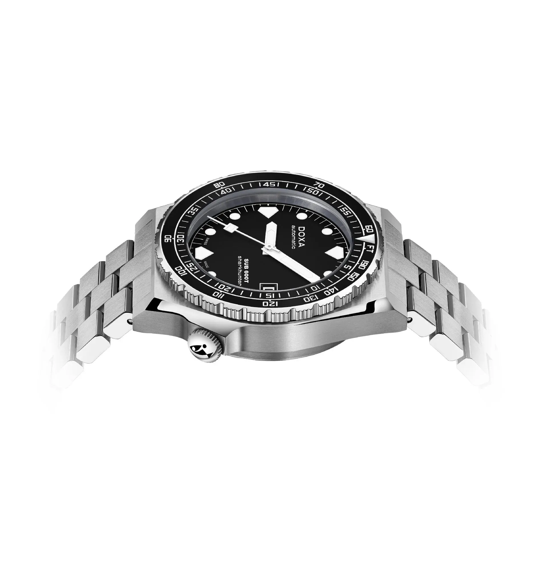 DOXA Sub 600T Sharkhunter B&W Stainless Steel - 861.10.101B.20-N