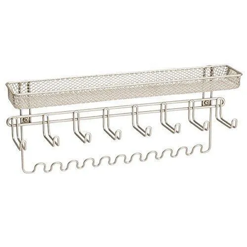 Duvtail Decorative Metal Closet Wall Mount Jewelry Accessory Organizer for Storage of Necklaces, Bracelets, Rings, Earrings, Sunglasses, Wallets