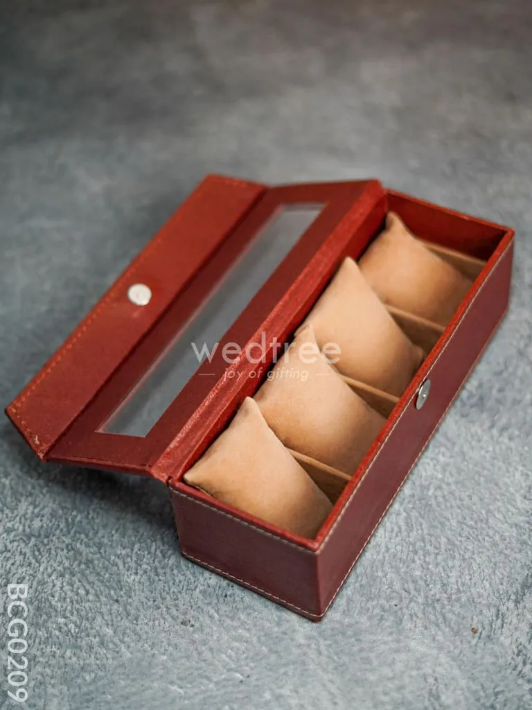 Eco Friendly Watch Holder with 4 Partitions - BCG0209