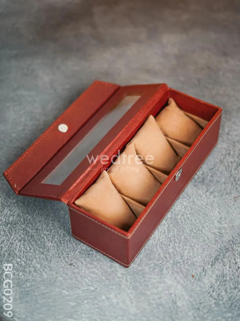 Eco Friendly Watch Holder with 4 Partitions - BCG0209
