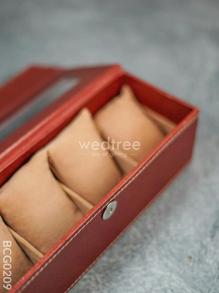 Eco Friendly Watch Holder with 4 Partitions - BCG0209