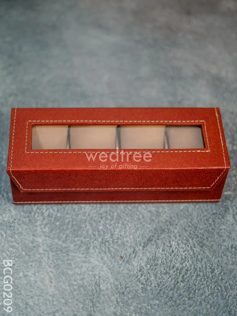 Eco Friendly Watch Holder with 4 Partitions - BCG0209