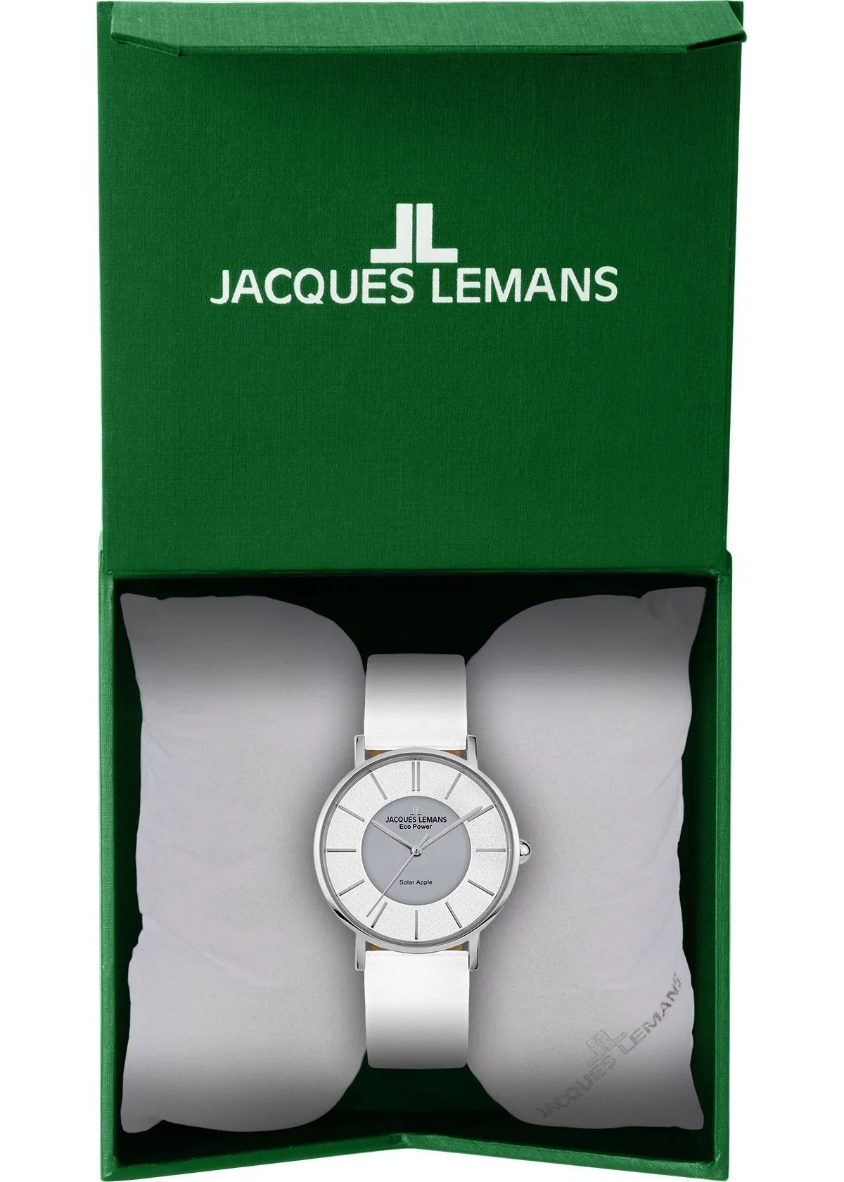 Eco Power Solar White Vegan Strap Unisex Watch