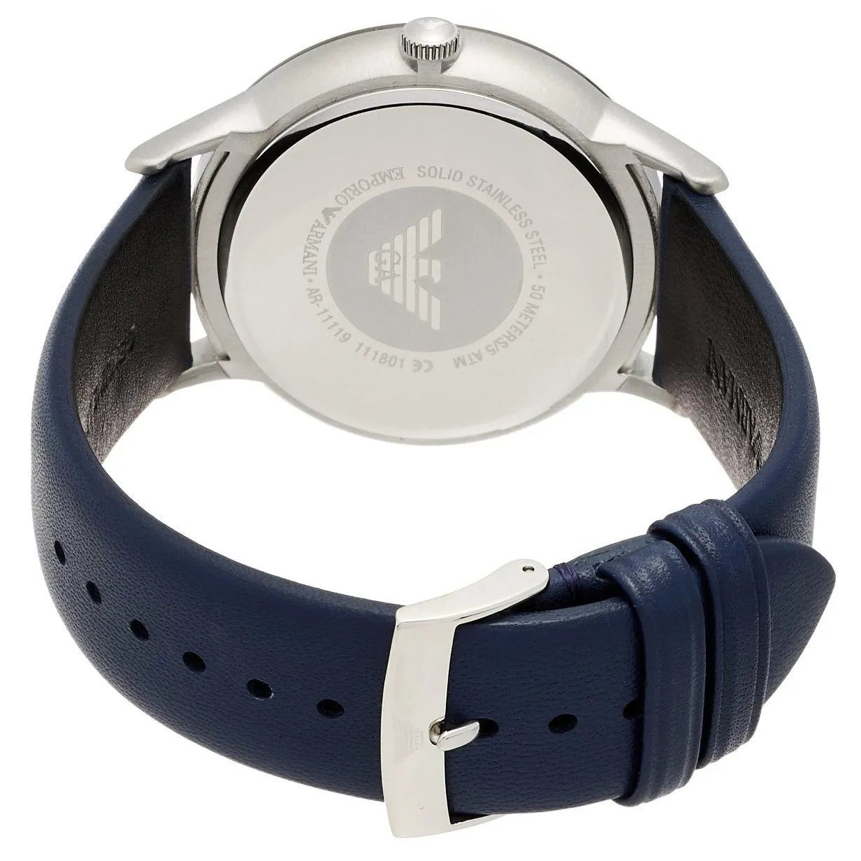 Emporio Armani Renato Blue Leather Men's Watch AR11119