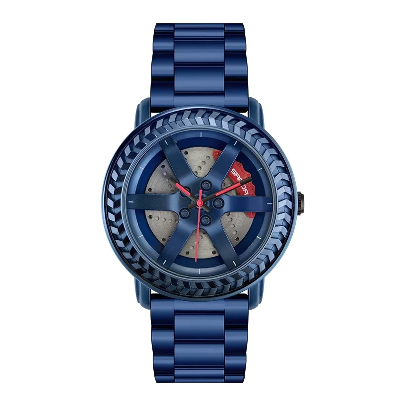 Fashion Waterproof Watch Of Brake Disc And Wheel Design For Men / Stylish Accessories