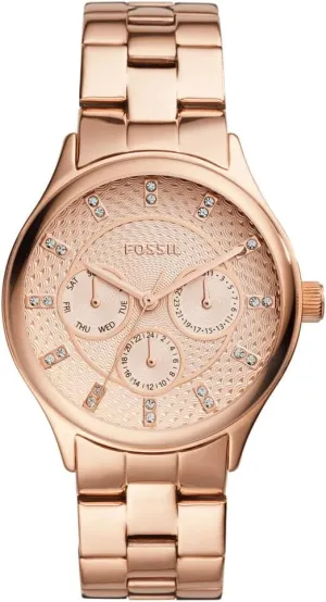 Fossil Modern Sophisticate Multifunction Rose Gold-Tone Stainless Steel Watch