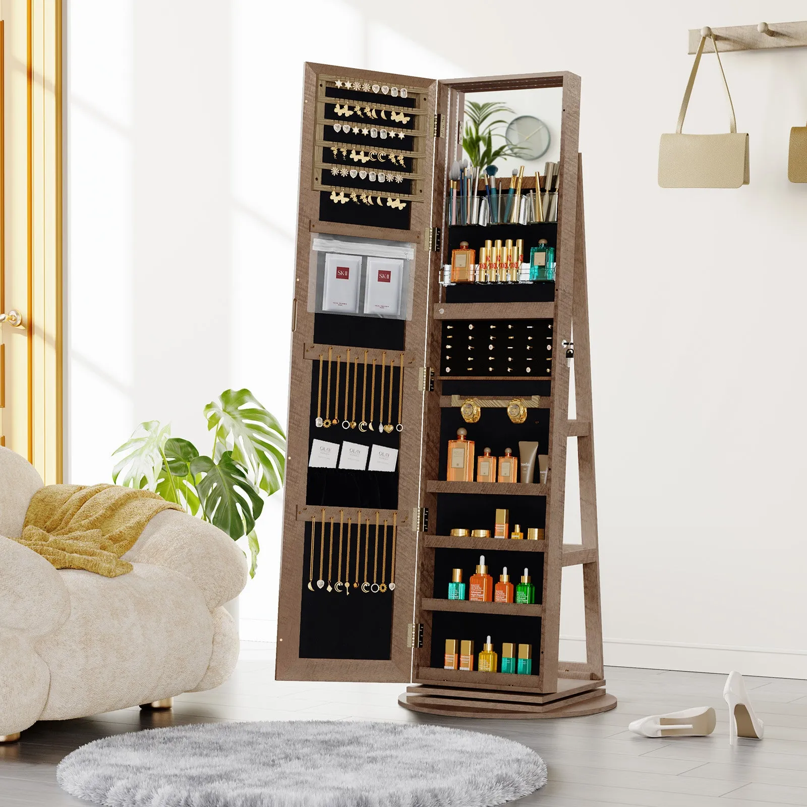 Full Length Mirror with Storage