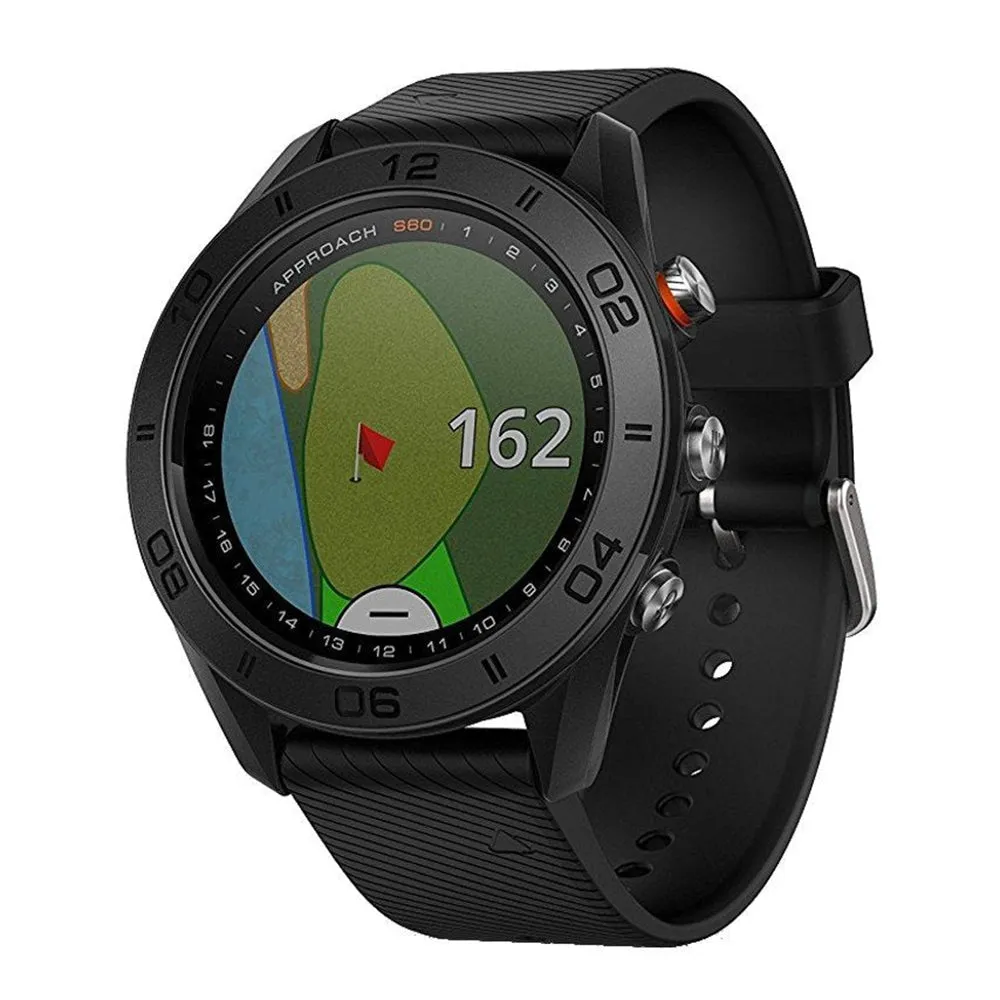 Garmin Approach S60 GPS Black Silicone Band Multicolored Dial Smart Watch - 010-01702-00