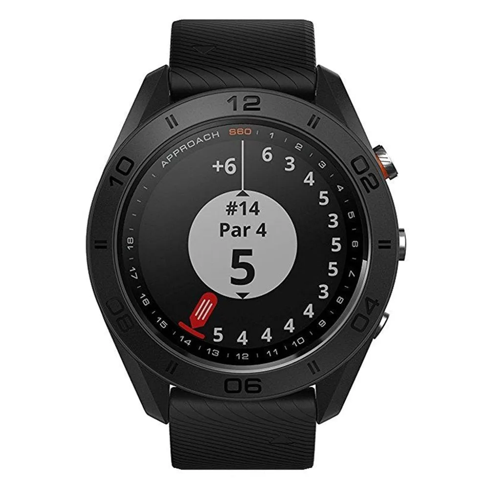 Garmin Approach S60 GPS Black Silicone Band Multicolored Dial Smart Watch - 010-01702-00