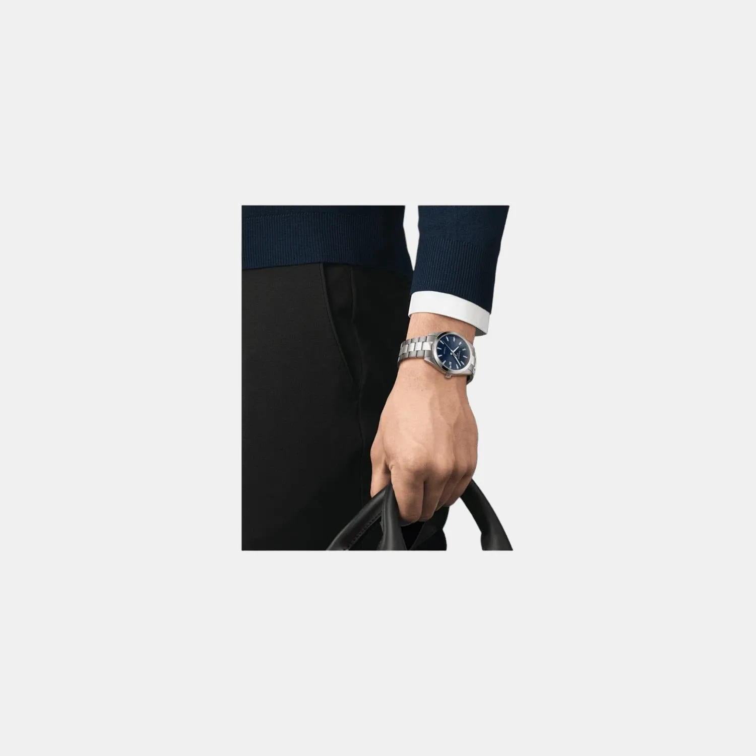 Gentleman Men Analog Titanium Watch T1274104404100