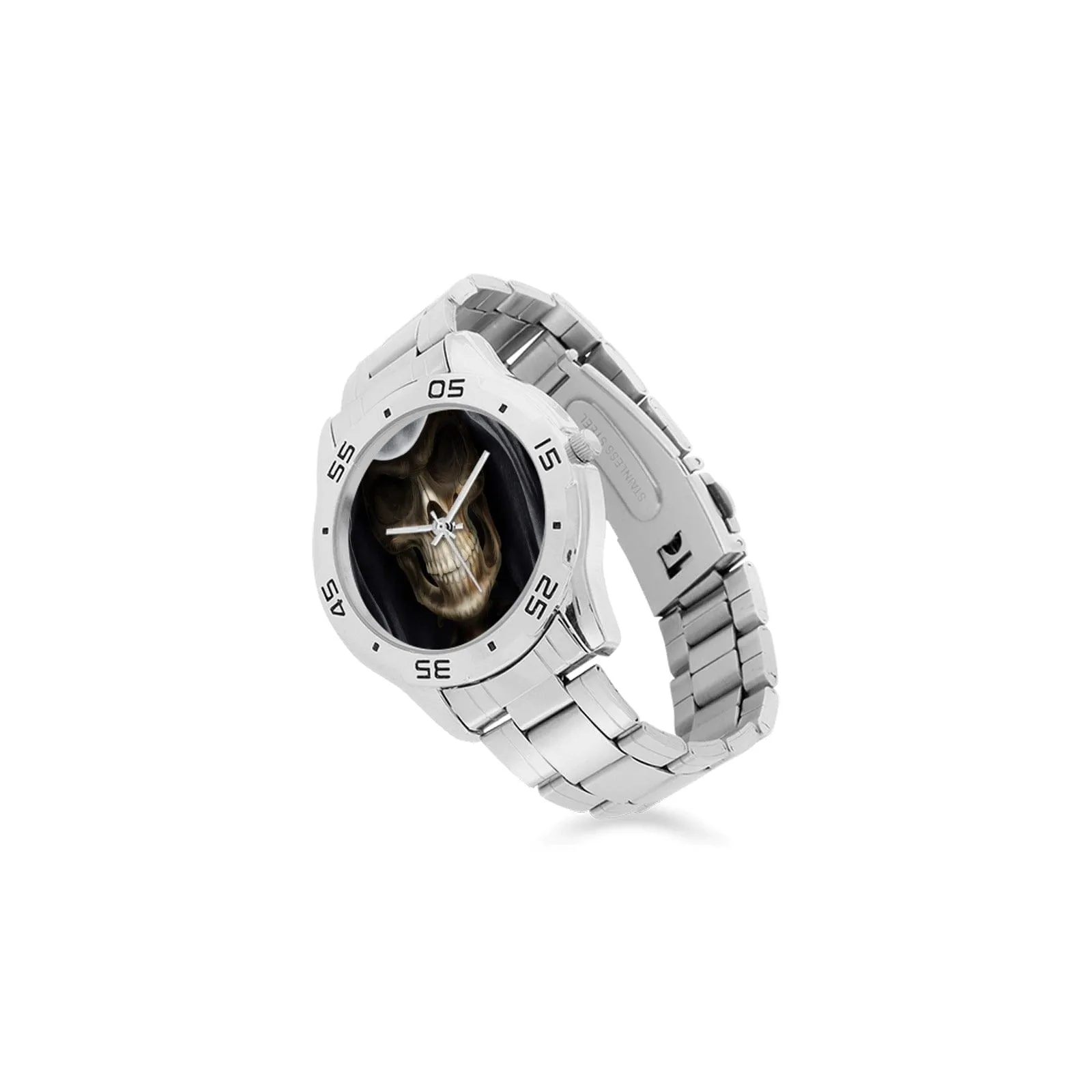 Greamreaper Skull Men's Stainless Steel Analog Watch