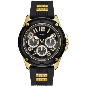 Guess Delta Black Silicone Strap Men's Watch GW0051G2