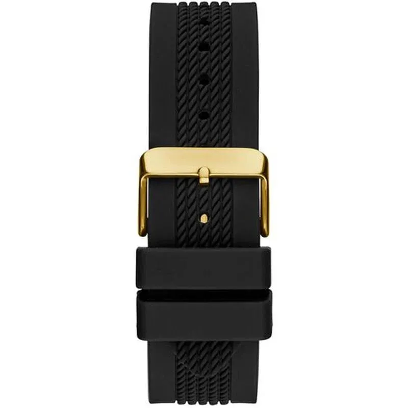 Guess Delta Black Silicone Strap Men's Watch GW0051G2