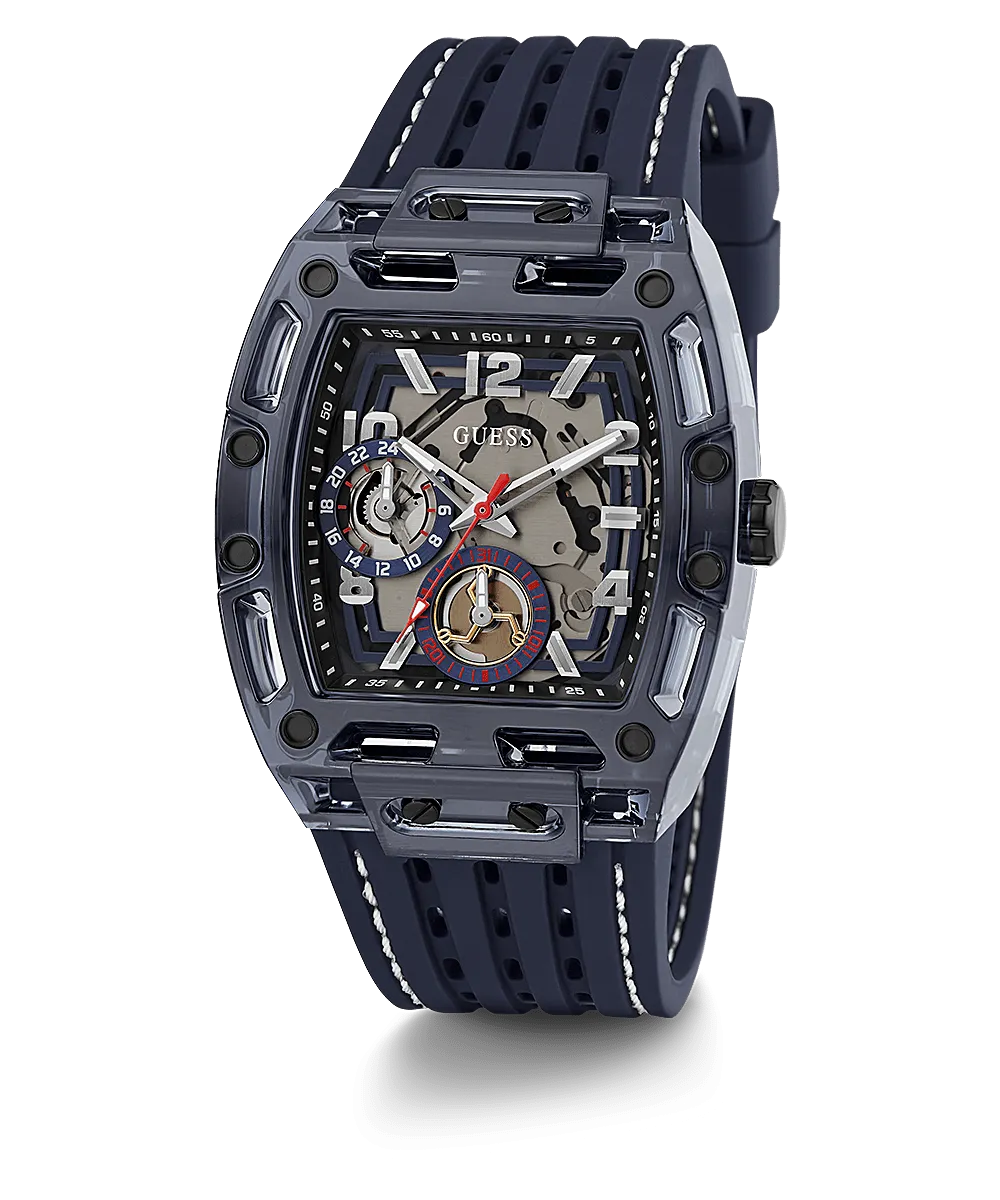 Guess Phoenix Navy Blue Silicone Men's Watch GW0499G1