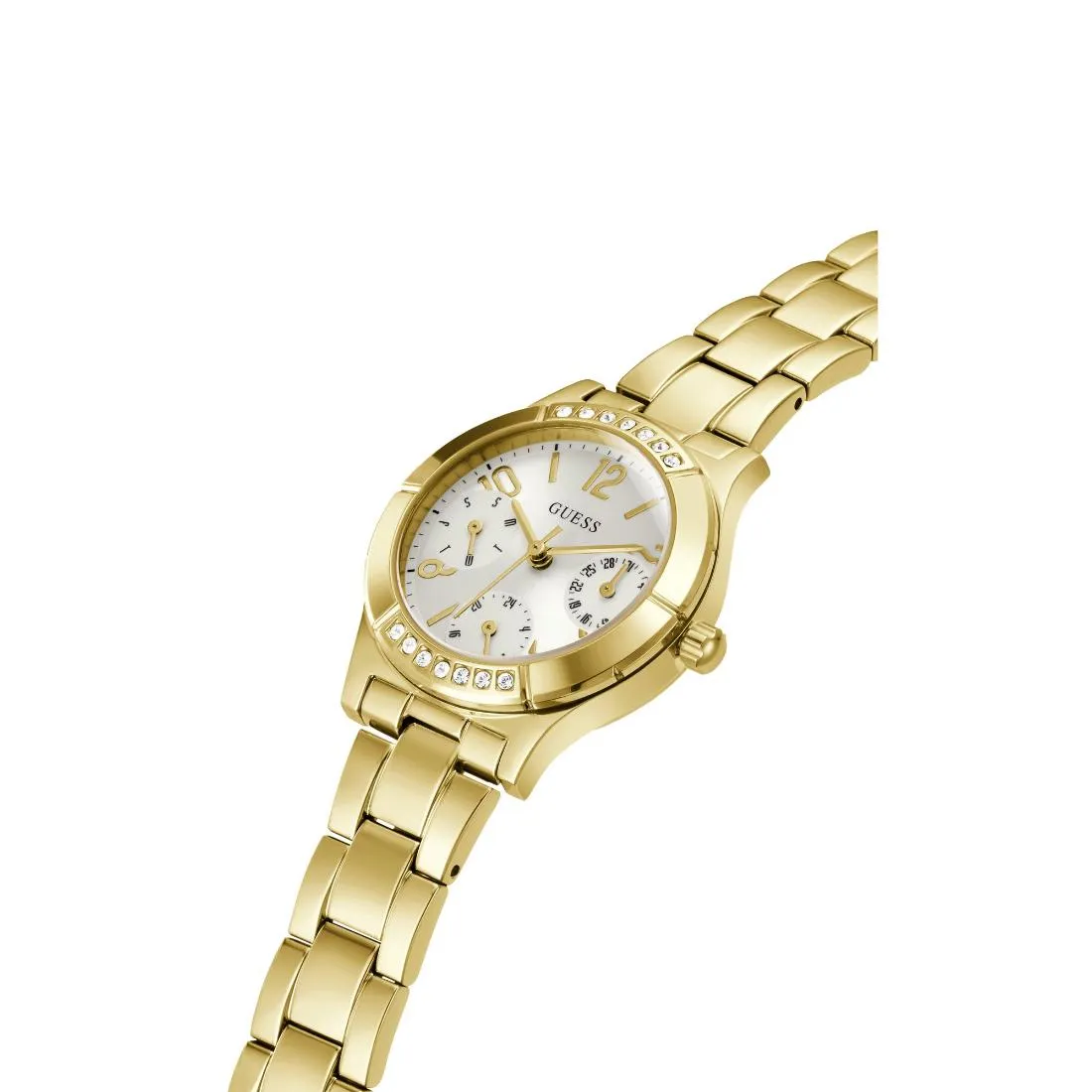 Guess Sport 29 mm Size White Dial Women Chronograph Watch - GW0413L2