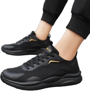 Hbeylia Running Shoes for Men with Superior Cushioned Fashion Lace Up Breathable Walking Sneakers Shock Resistant Lightweight Athletic Tennis Cross-Training Shoes Casual Sport Road Running Shoes