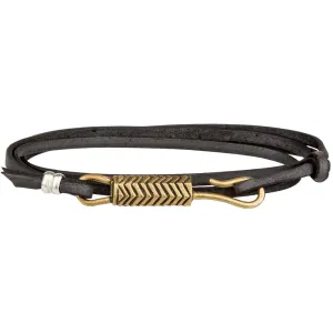 Hiapo Hook Bracelet (Brass   Grey)