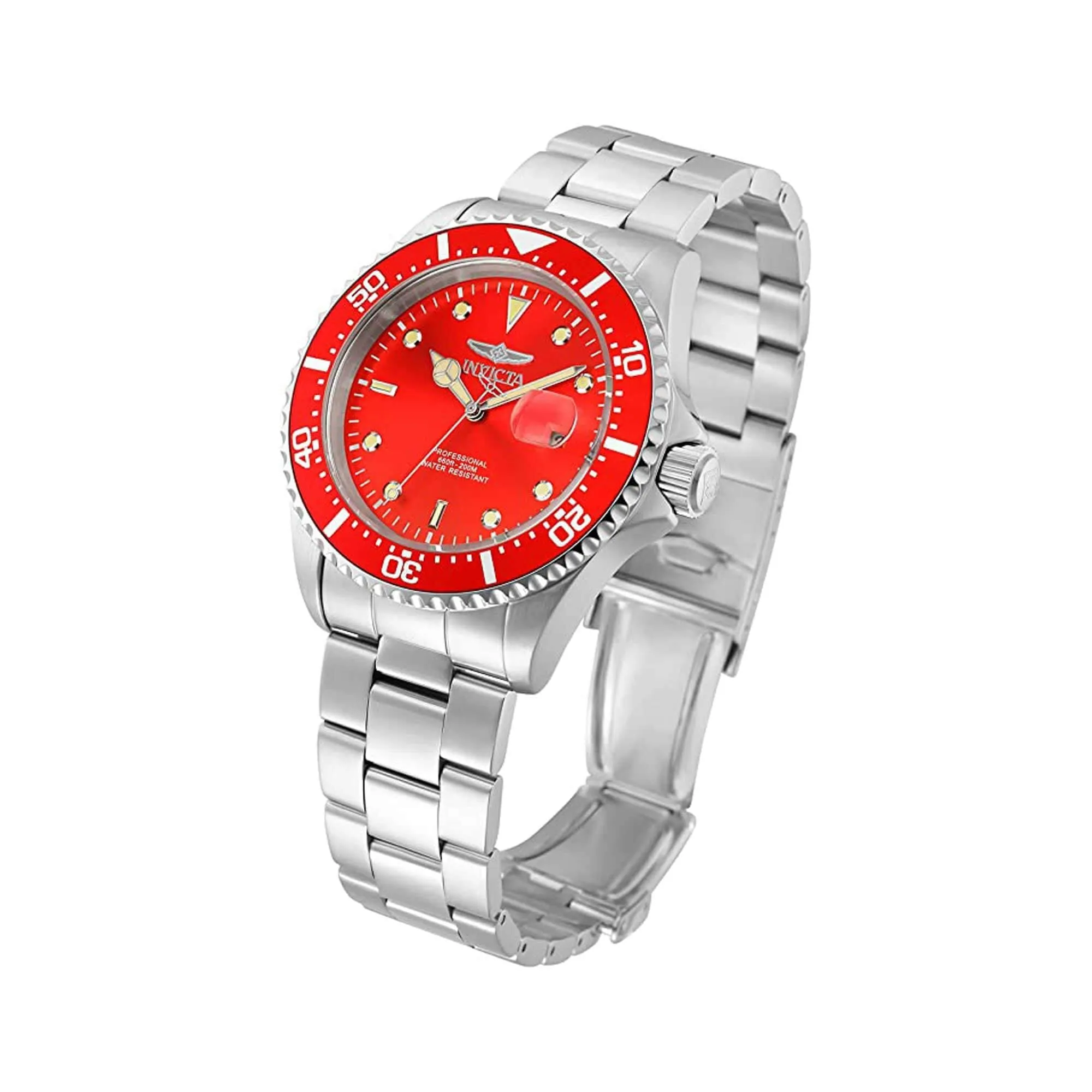 Invicta Men's 22048 Pro Diver Stainless Steel Red Dial Watch