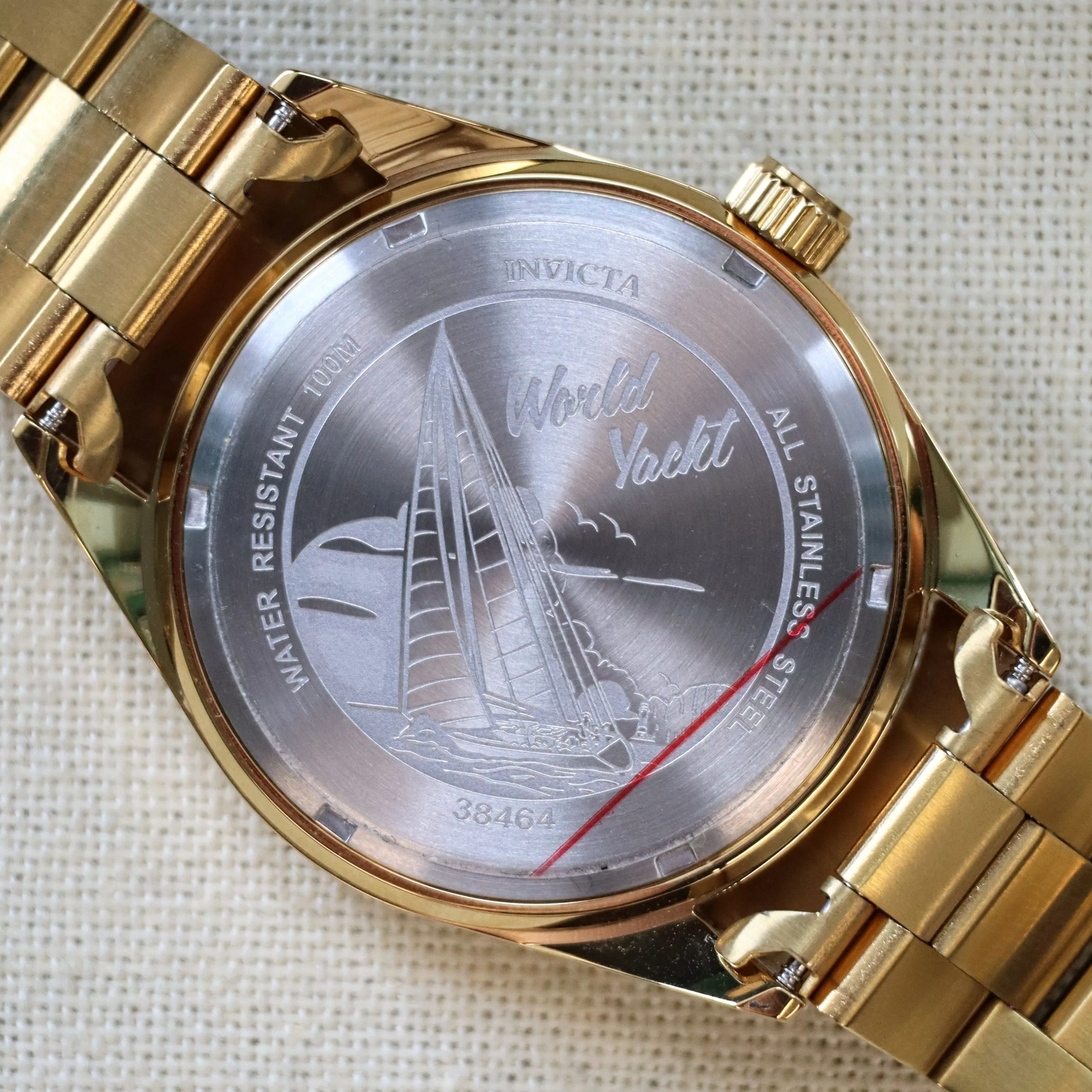 INVICTA Pro Diver Men's Watch Quartz Green Dial ALL S.S. Wristwatch Ref. 38464 - ALL Original!