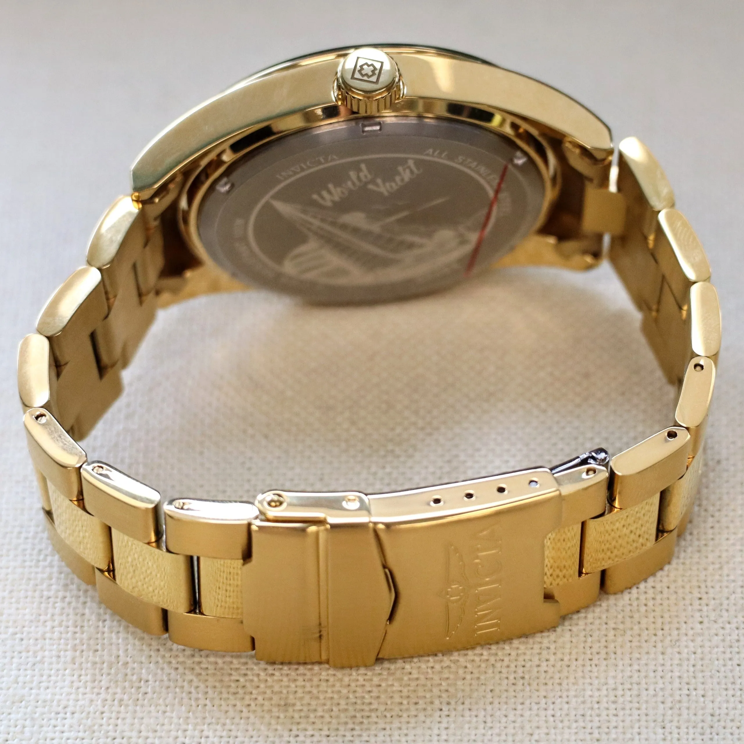 INVICTA Pro Diver Men's Watch Quartz Green Dial ALL S.S. Wristwatch Ref. 38464 - ALL Original!