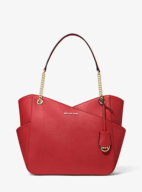 Jet Set Large Saffiano Leather Shoulder Bag