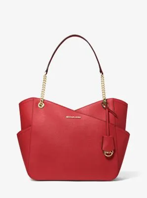 Jet Set Large Saffiano Leather Shoulder Bag